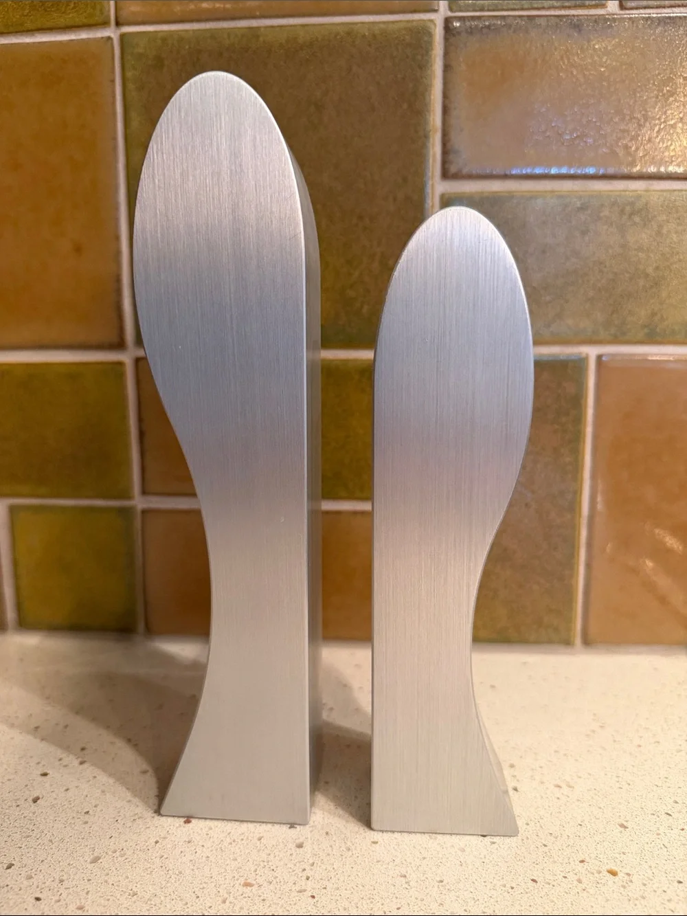 Vintage Nambé Ice Soulmates Candlesticks